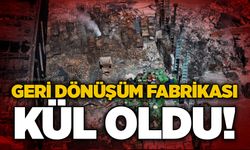 Geri dönüşüm fabrikası kül oldu!