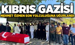 Kıbrıs Gazisi Mehmet Özmen son yolculuğuna uğurlandı