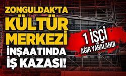 Kültür Merkezi inşaatında iş kazası: 1 yaralı