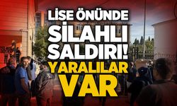 Lise önünde silahlı saldırı: Yaralılar var!