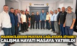 Madencilerden Mustafa Çağlayan’a ziyaret: Çalışma hayatı masaya yatırıldı
