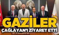 Türkiye Muharip Gaziler Derneği Mustafa Çağlayan'ı ziyaret etti