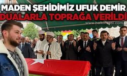 Şehit madenci Ufuk Demir gözyaşları ve dualarla toprağa verildi