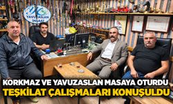 Korkmaz ve Yavuzaslan masaya oturdu: Teşkilat çalışmaları konuşuldu