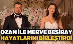 Türkmen ve Aşkar ailelerinin mutlu günü: Merve ve Ozan dünyaevine girdi