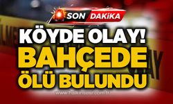 Köyde olay: Bahçede ölü bulundu!