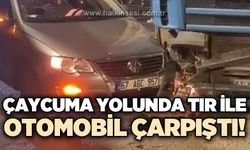 Çaycuma yolunda tır ile otomobil çarpıştı