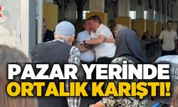 Pazar yerinde kavga: Vatandaşlar müdahale etti!