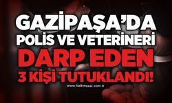 Gazipaşa'da polis memur ile veterineri darp eden 3 şüpheli tutuklandı!
