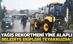 Yağış rekortmeni yine alaplı: Belediye ekipleri teyakkuzda!