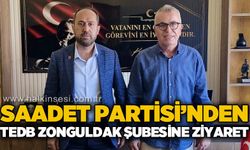 Saadet Partisi’nden TEDB Zonguldak Şubesi’ne ziyaret