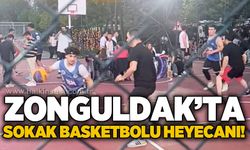 Zonguldak’ta sokak basketbolu heyecanı başladı: 18 takım şampiyonluk için sahada