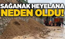 Sağanak heyelana neden oldu!