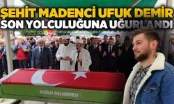 Şehit madenci Ufuk Demir gözyaşları ve dualarla toprağa verildi