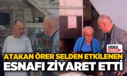 MHP Kilimli İlçe Başkanı Atakan Örer’den yağıştan etkilenen esnafa ziyaret