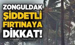 Zonguldak'ta şiddetli fırtınaya dikkat!