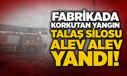Fabrikada korkutan yangın: Talaş silosu alev alev yandı!