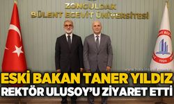 Eski Bakan Taner Yıldız ZBEÜ Rektörü Prof. Dr. Ahmet Ulusoy’u ziyaret etti