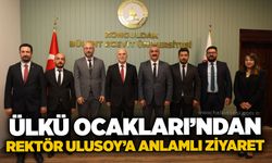 Ülkü Ocakları’ndan Rektör Ulusoy’a anlamlı ziyaret