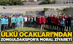 İlk maç öncesinde Ülkü Ocakları’ndan Zonguldakspor’a moral ziyareti...