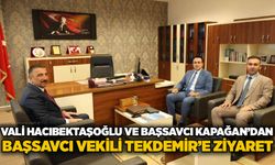Vali Hacıbektaşoğlu ve Başsavcı Kapağan’dan Başsavcı Vekili Tekdemir’e ziyaret