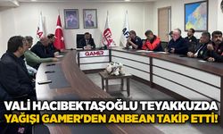 Vali Hacıbektaşoğlu teyakkuzda: Yağışı GAMER'den anbean takip etti!