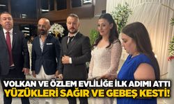 Volkan ve Özlem evliliğe ilk adımı attı: Yüzükleri Sağır ve Gebeş kesti!