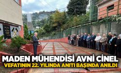 Maden Mühendisi Avni Cinel vefatının 22. yılında anıtı başında anıldı