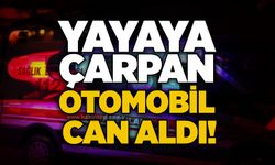 Yayaya çarpan otomobil can aldı!