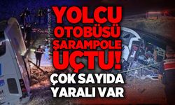 Yolcu otobüsü şarampole uçtu: 24 yaralı