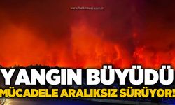Orman yangınıyla karadan mücadele aralıksız sürüyor!