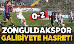 Zonguldakspor galibiyete hasret: 2-0