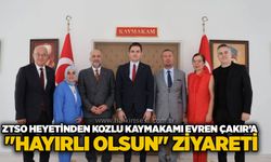 ZTSO Heyetinden Kozlu Kaymakamı Evren Çakır’a "hayırlı olsun" ziyareti