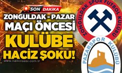 Zonguldakspor FK maçı öncesi Pazarspor’a haciz şoku