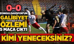 Zonguldakspor’un galibiyet özlemi 5 maça çıktı….Kimi yeneceksiniz? 0-0