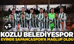 Kozlu Belediyespor evinde Sapancaspor’a mağlup oldu 1-2