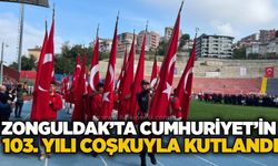 Zonguldak’ta Cumhuriyet’in 103. yılı coşkuyla kutlandı