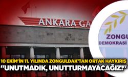 10 Ekim’in 11. yılında Zonguldak’tan ortak haykırış: "Unutmadık, unutturmayacağız!"