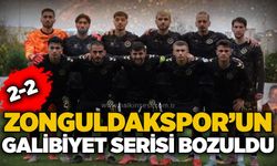 Zonguldakspor’un galibiyet serisi bozuldu 2-2