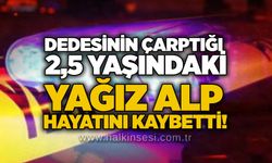Dedesinin çarptığı 2,5 yaşındaki Yağız Alp hayatını kaybetti!