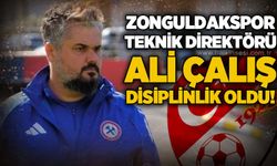 Zonguldakspor Teknik Direktörü Ali Çalış disiplinlik oldu!
