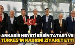 ANKABİR heyeti, Ersin Tatar ile Alparslan Türkeş’in kabrini ziyaret etti