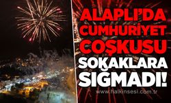 Alaplı'da Cumhuriyet coşkusu sokaklara sığmadı!
