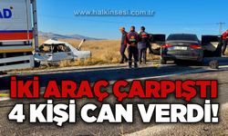 İki otomobil kafa kafaya çarpıştı: 4 ölü