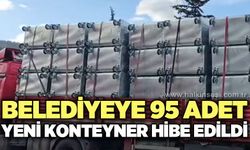Devrek Belediyesi’ne 95 yeni çöp konteyneri hibe edildi