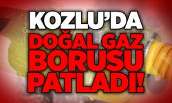 Kozlu’da doğal gaz borusu patladı!