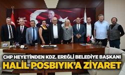CHP Heyetinden Kdz. Ereğli Belediye Başkanı Halil Posbıyık’a ziyaret