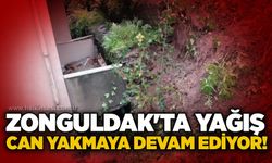 Zonguldak'ta yağış can yakmaya devam ediyor!