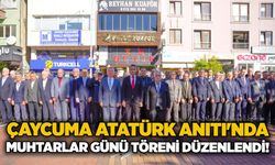 Çaycuma Atatürk Anıtı'nda Muhtarlar Günü töreni düzenlendi!
