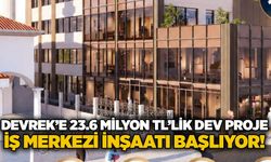 Devrek’e 23.6 milyon TL’lik dev proje: İş merkezi inşaatı başlıyor!